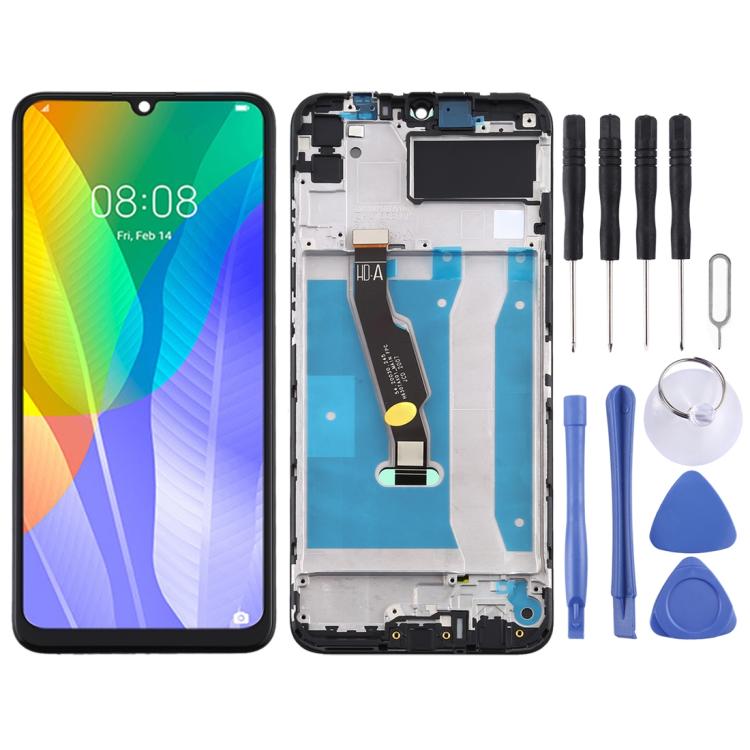 Écran LCD et numériseur complet avec cadre pour Huawei Y6p