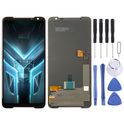 Ensemble complet d'écran LCD et de numériseur en matériau AMOLED pour téléphone Asus ROG 3 ZS661KS