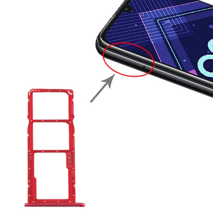 Tiroir Carte SIM + Tiroir Carte SIM + Tiroir Carte Micro SD pour Huawei Honor 8A Pro, For Huawei Honor 8A Pro
