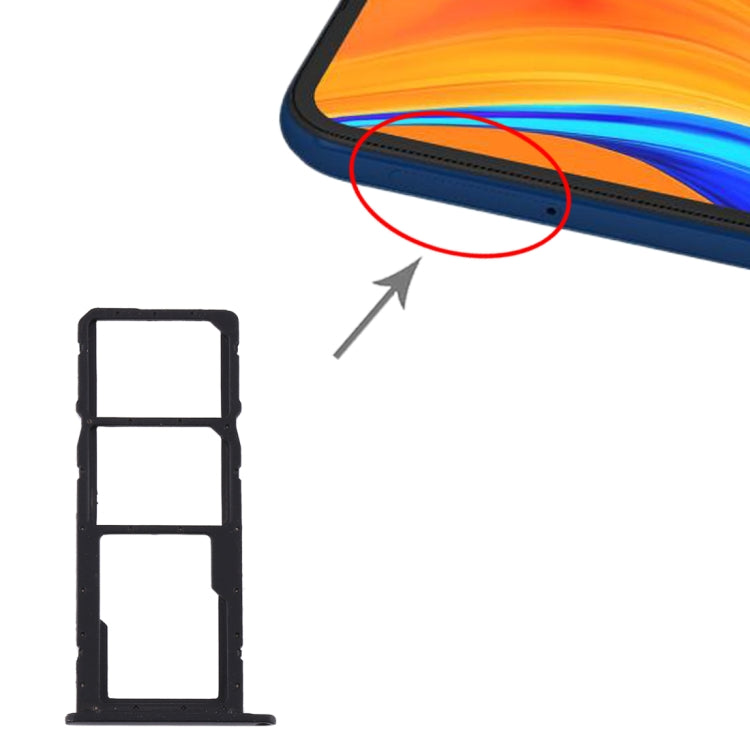 Tiroir Carte SIM + Tiroir Carte SIM + Tiroir Carte Micro SD pour Huawei Y6s (2019)