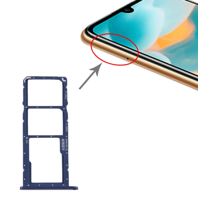Tiroir Carte SIM + Tiroir Carte SIM + Tiroir Carte Micro SD pour Huawei Y6 (2019)