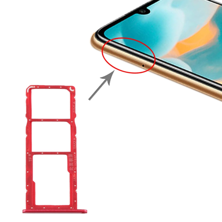Tiroir Carte SIM + Tiroir Carte SIM + Tiroir Carte Micro SD pour Huawei Y6 (2019)
