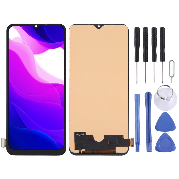 Écran LCD en matériau TFT et numériseur complet (ne prenant pas en charge l'identification par empreinte digitale) pour Xiaomi Mi 10 Lite 5G / Mi 10 Youth 5G