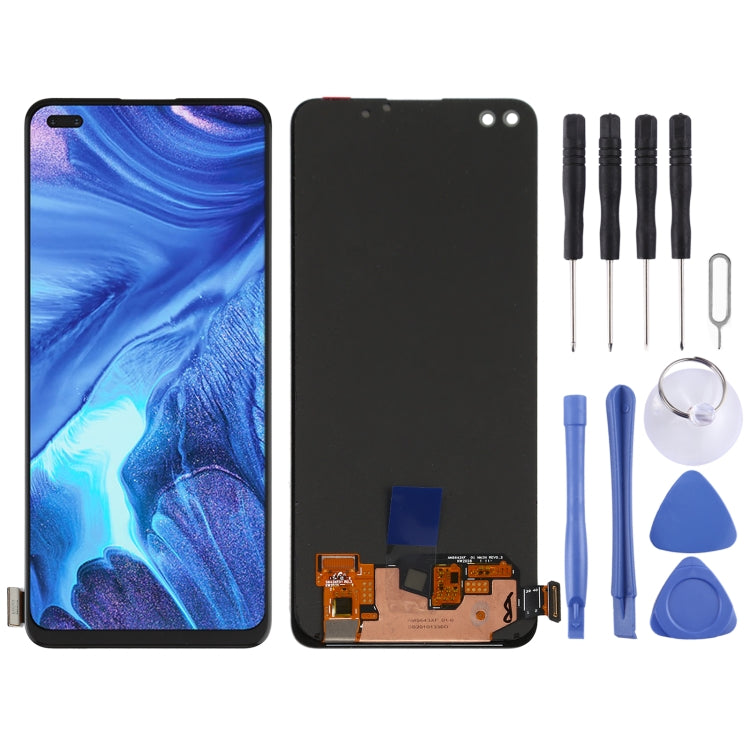 Écran LCD matériel d'origine AMOLED et assemblage complet de numériseur pour OPPO Reno4