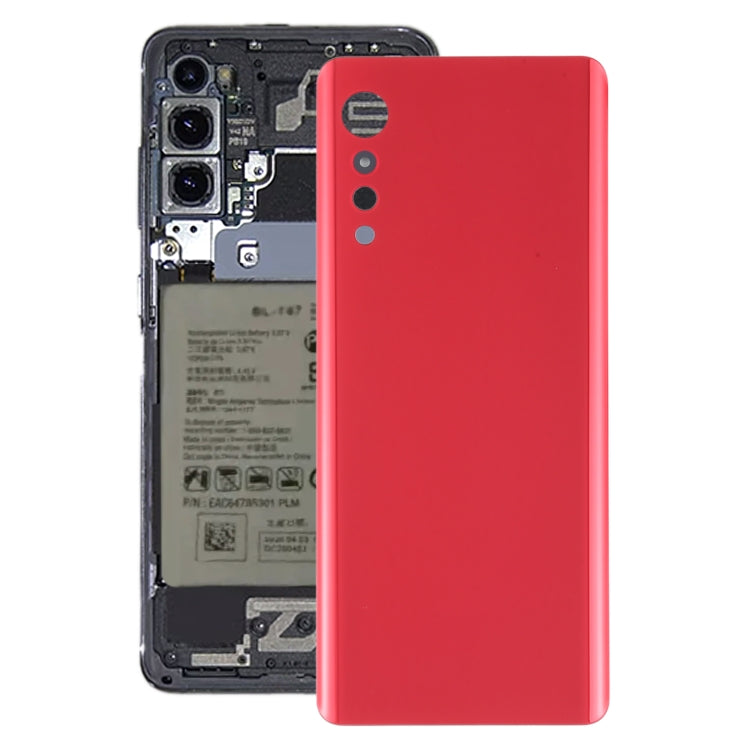 Cache arrière de batterie pour LG Velvet LMG910EMW LM-G910EMW / Velvet 5G LM-G900N LM-G900EM (Illusion Sunset)