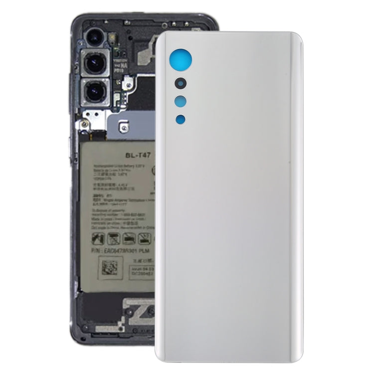Cache arrière de batterie pour LG Velvet LMG910EMW LM-G910EMW / Velvet 5G LM-G900N LM-G900EM (Illusion Sunset)