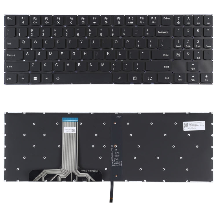 Clavier Version britannique avec rétroéclairage du clavier, pour Lenovo Legion Y520 Y520-15IKB R720 Y720 Y720-15IKB