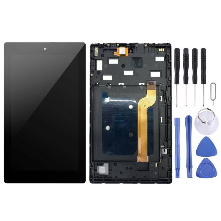 Écran LCD et numériseur complet avec cadre pour Amazon Kindle Fire HD 7 2019 9e M8S26G, For Amazon Kindle Fire HD 7 2019