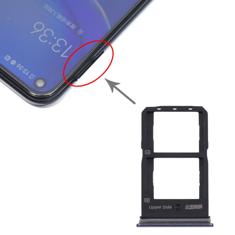 Pour Vivo Y70s V2002A Plateau de carte SIM + Plateau de carte SIM