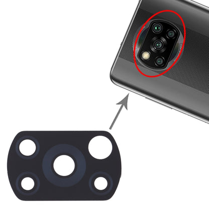 Objectif de caméra arrière 10 pièces pour Xiaomi Poco X3 NFC / Poco X3 M2007J20CG M2007J20CT