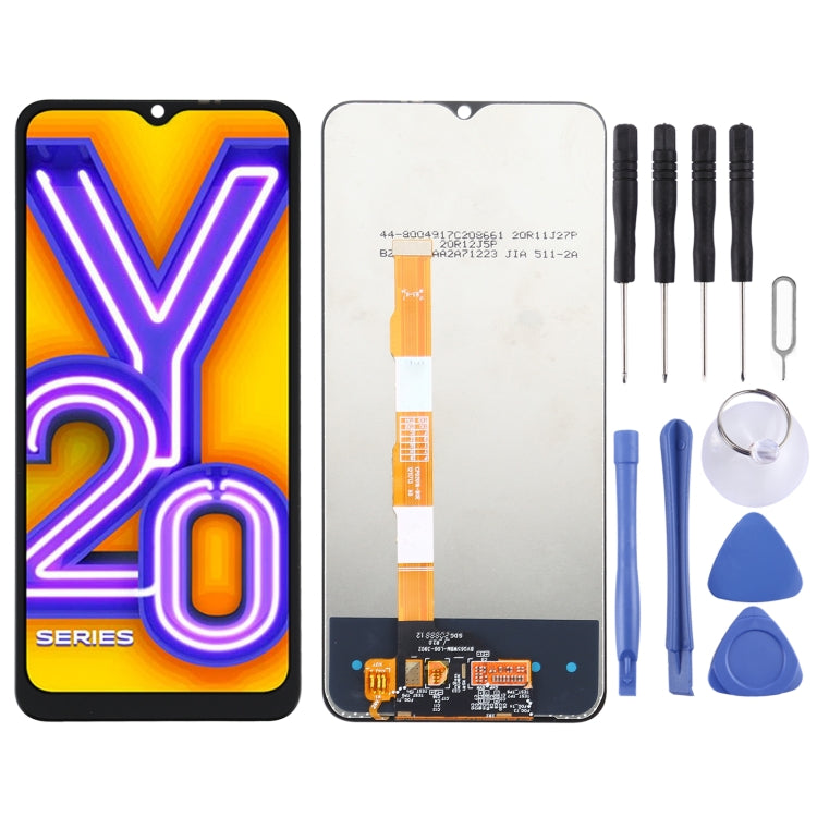 Ensemble complet d'écran LCD et numériseur pour Vivo Y20 / Y20i / Y30 (Chine) / Y30 Standard / Y20 2021 / Y3s (2021) V2044 V2043 V2048 V2029 V2027 V2034A