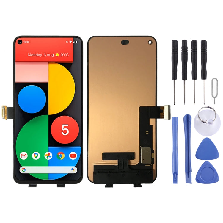 Écran LCD et numériseur en matériau OLED d'origine, assemblage complet pour Google Pixel 5 GD1YQ GTT9Q