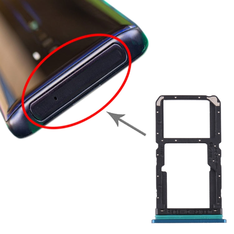 Pour OPPO Reno2 PCKM70 PCKT00 PCKM00 CPH1907 plateau de carte SIM + plateau de carte SIM/plateau de carte Micro SD