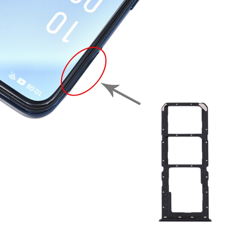 Plateau de carte SIM + plateau de carte SIM + plateau de carte Micro SD pour OPPO A91/F15/Reno3 4G/Reno3 Youth CPH2001 CPH2021 PCPM00