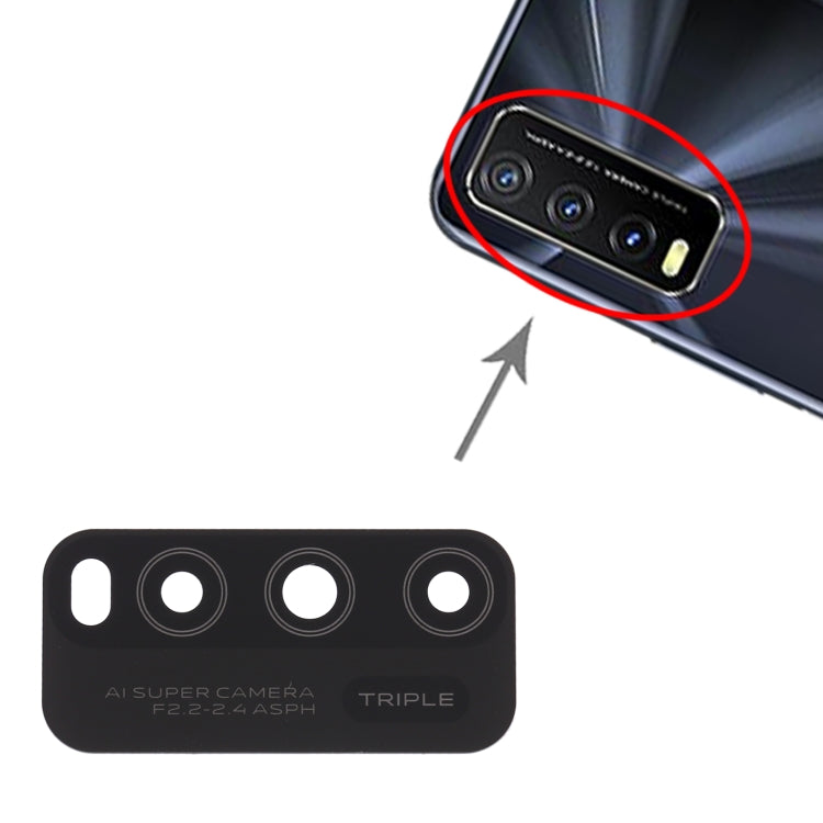 Objectif de caméra arrière Standard 10 pièces, pour vivo Y30 (chine) V2034A / vivo Y30g V2066BA / vivo Y30