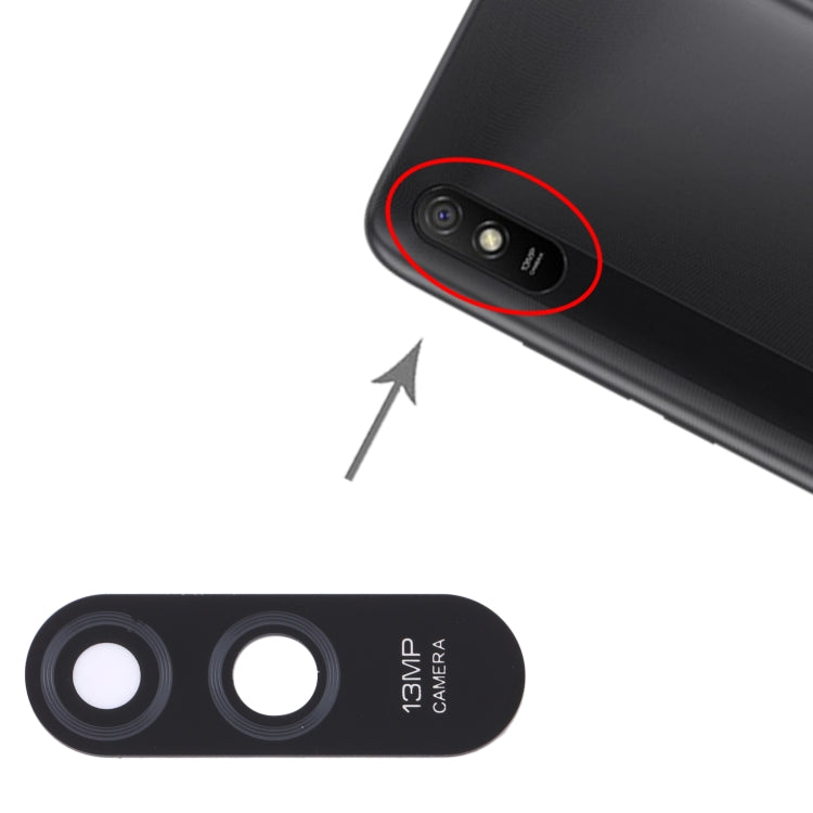 Objectif de caméra arrière 10 pièces pour Xiaomi Redmi 9A / Redmi 9i M2006C3LVG M2006C3LG M2006C3LI M2006C3LII