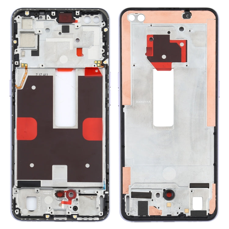 Pour OPPO Reno4 5G PDPM00, PDPT00, CPH2091, boîtier avant, cadre LCD, plaque de lunette, For OPPO Reno4 5G, For OPPO Reno4 5G(Purple)