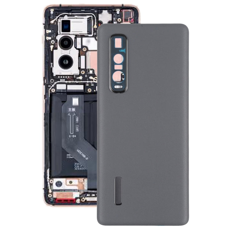 Coque arrière de batterie en cuir d'origine, pour OPPO Find X2 Pro CPH2025 PDEM30