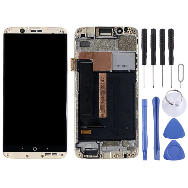 Écran LCD matériel AMOLED et numériseur assemblage complet avec cadre pour ZTE Axon 7 A2017 A2017U A2017G