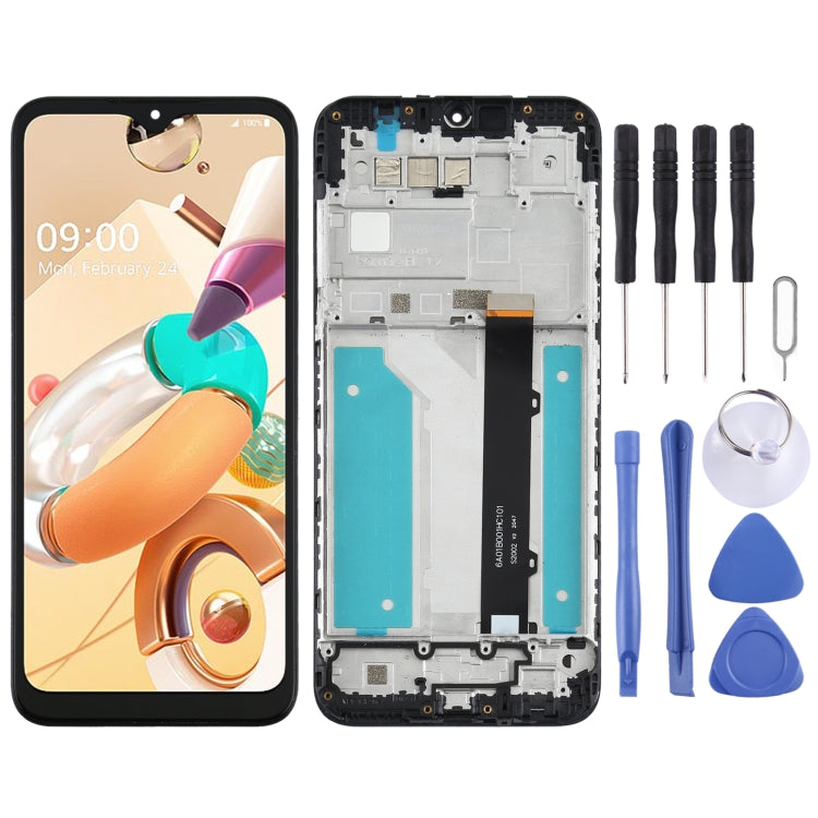 Écran LCD et numériseur complet avec cadre pour LG K41s LMK410EMW, LM-K410EMW, LM-K410