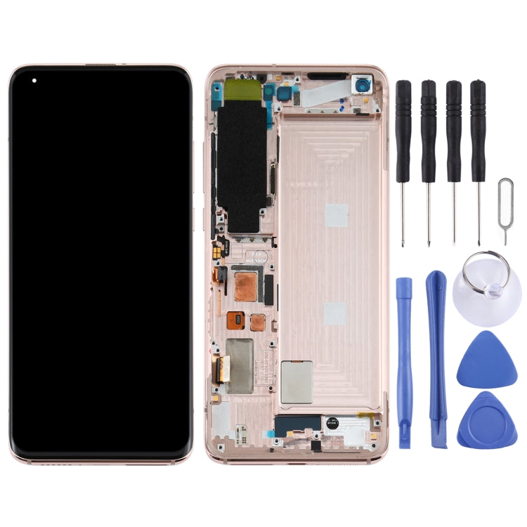 Écran LCD et numériseur complet avec cadre pour Xiaomi Mi 10 5G / Mi 10 Pro 5G M2001J2G, M2001J2I (version S), For Xiaomi Mi 10 5G (S Version)(Gold)