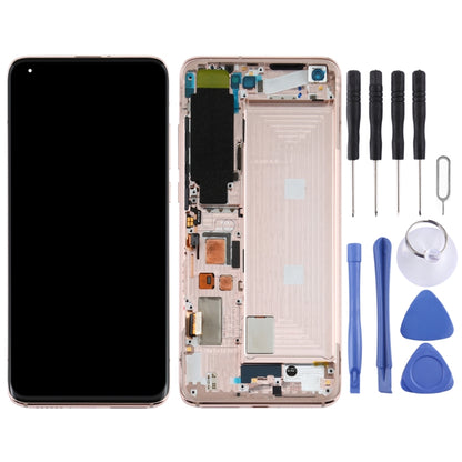 Écran LCD et numériseur complet avec cadre pour Xiaomi Mi 10 5G / Mi 10 Pro 5G M2001J2G, M2001J2I (version S), For Xiaomi Mi 10 5G (S Version)(Gold)