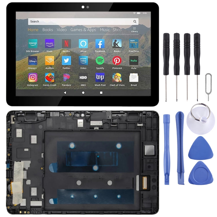 Écran LCD et numériseur assemblage complet avec cadre pour Amazon Fire HD 8 2020 10e génération K72LL4