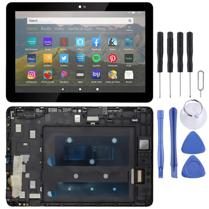 Écran LCD et numériseur assemblage complet avec cadre pour Amazon Fire HD 8 2020 10e génération K72LL4
