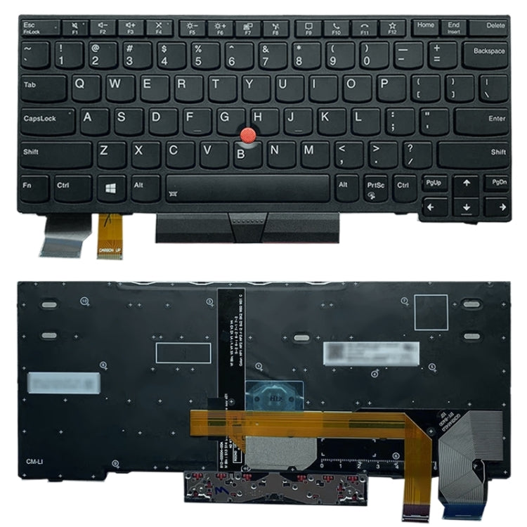 Clavier version américaine avec rétroéclairage pour Lenovo ThinkPad X13 Gen 1 / L13 Gen2 5N20V43181