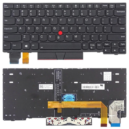 Clavier Version américaine avec rétro-éclairage pour Lenovo ThinkPad X280 A285 X390 X395 X13 L13 01YP160 01YP040