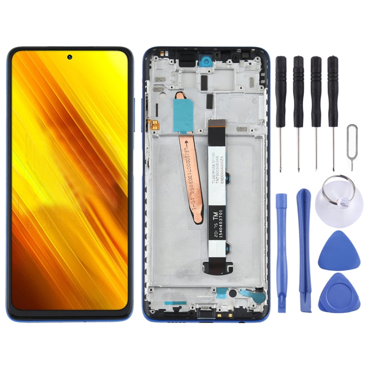 Écran LCD d'origine et numériseur complet avec cadre pour Xiaomi Poco X3 NFC / Poco X3