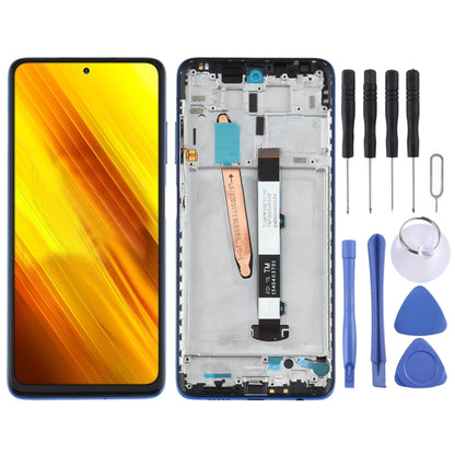 Écran LCD d'origine et numériseur complet avec cadre pour Xiaomi Poco X3 NFC / Poco X3