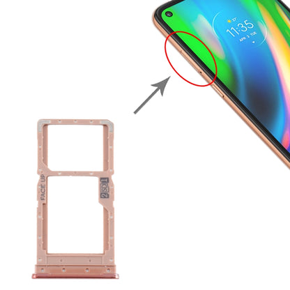 Plateau de carte SIM + plateau de carte SIM / plateau de carte Micro SD pour Motorola Moto G9 Plus XT2087-1