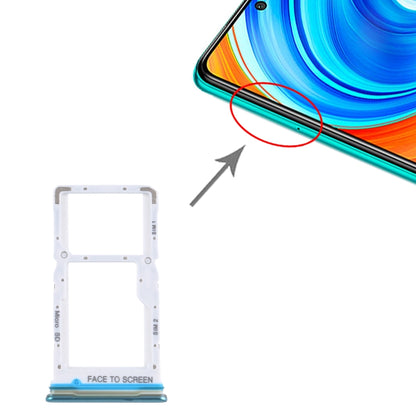 Plateau de carte SIM + plateau de carte SIM / plateau de carte Micro SD pour Xiaomi Redmi Note 9 Pro 5G M2007J17C