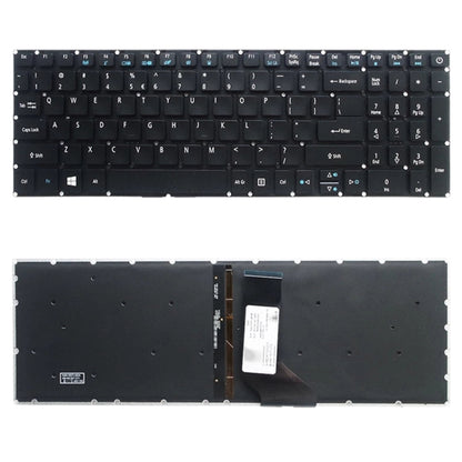 Clavier version américaine avec rétroéclairage du clavier pour Acer Aspire E5-532 E5-522 E5-573 E5-574 E5-722 E5-752 E5-772 E5-773 E5-575 V5-591G V3-574G F5-573G E15 E5-582P