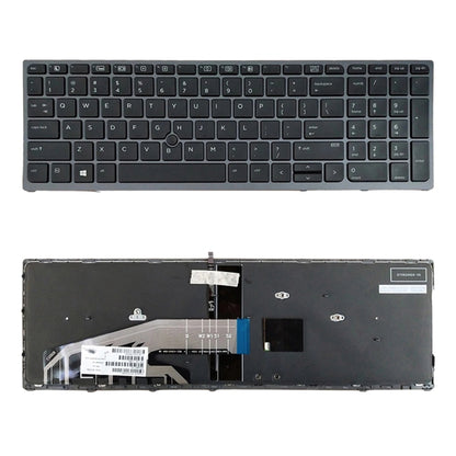 Clavier version américaine avec rétroéclairage pour HP Zbook 15 17 G3 848311-001