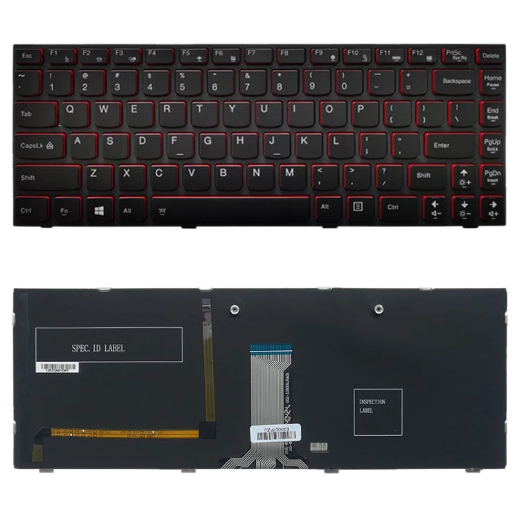 Clavier version américaine avec rétroéclairage pour Lenovo IdeaPad Y400 Y400N Y410P Y430P