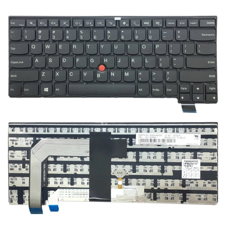 Clavier version américaine pour Lenovo Thinkpad T460S S2 13 S2 2ème 13 2ème