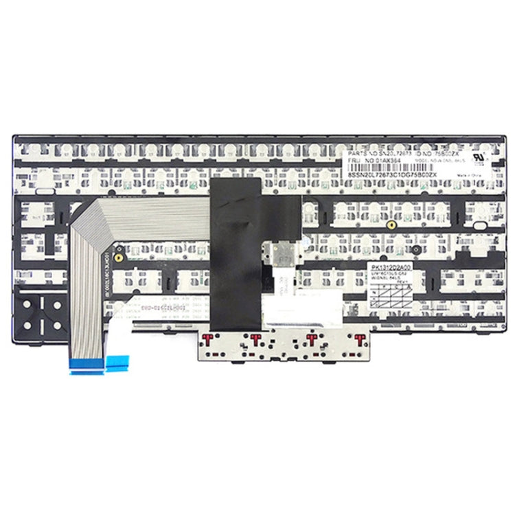 Clavier Version américaine pour Lenovo Thinkpad T470 T480 A475 A485 01HX459 01AX364