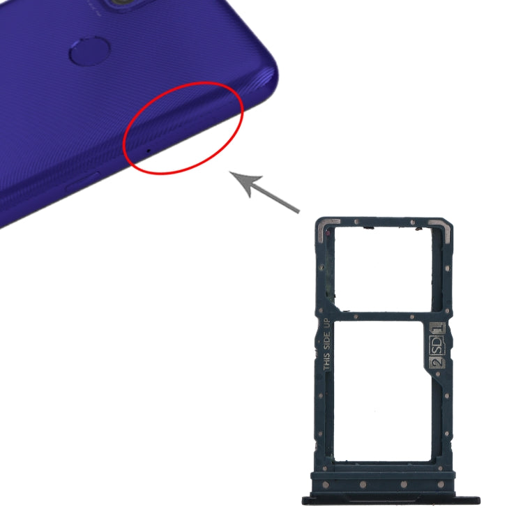 Plateau de carte SIM + plateau de carte SIM / plateau de carte Micro SD pour Motorola Moto G9 Power XT2091-3