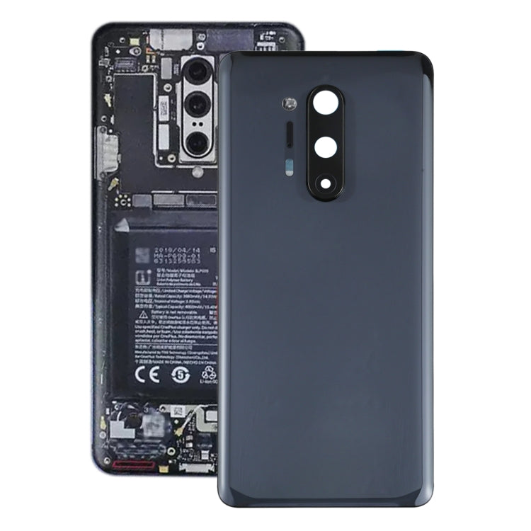 Pour OnePlus 8 Pro Couvercle arrière de la batterie avec couvercle d'objectif d'appareil photo