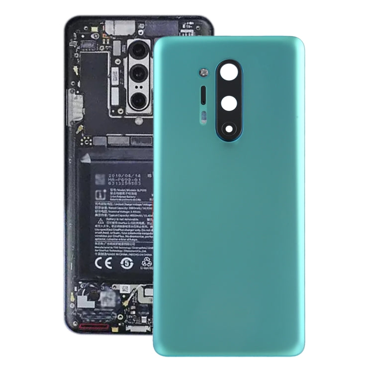 Pour OnePlus 8 Pro Couvercle arrière de la batterie avec couvercle d'objectif d'appareil photo