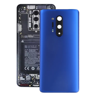 Pour OnePlus 8 Pro Couvercle arrière de la batterie avec couvercle d'objectif d'appareil photo