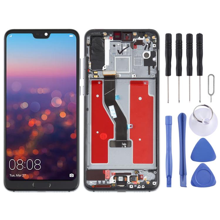 Écran LCD et numériseur complet avec cadre pour Huawei P20 Pro