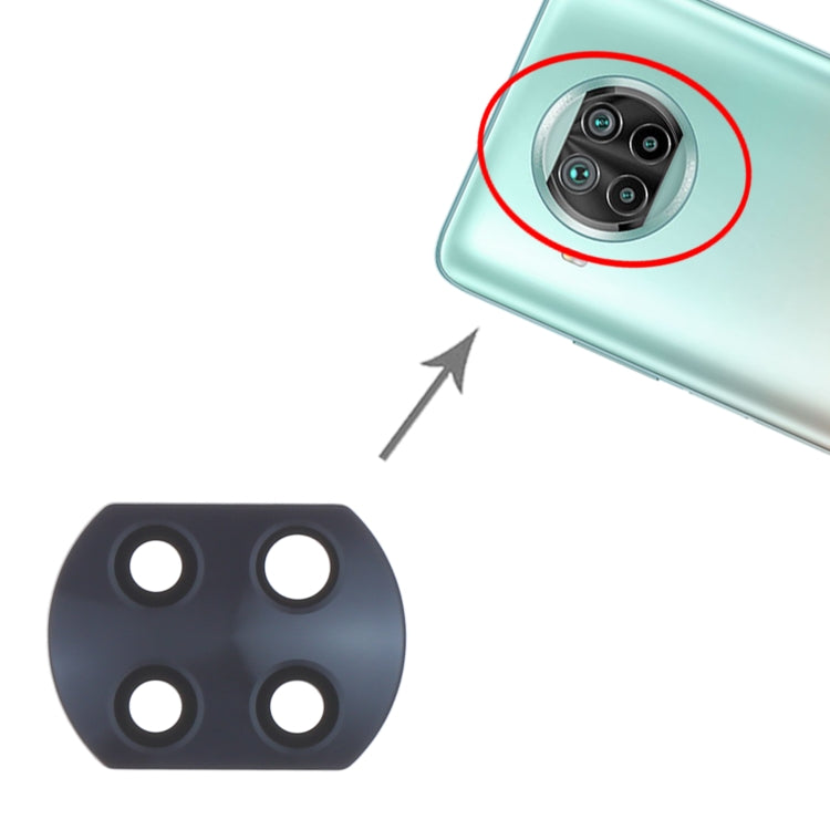 Objectif de caméra arrière 10 PCS pour Xiaomi Mi 10T Lite 5G M2007J17G