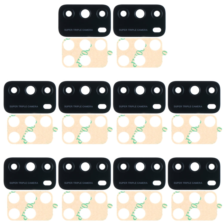 Objectif de caméra arrière 10 pièces pour Xiaomi Poco M3 M2010J19CG M2010J19CI