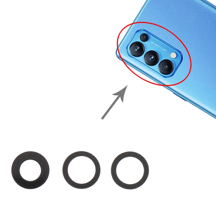 Objectif de caméra arrière pour OPPO Reno5 Pro 5G PDSM00 PDST00 CPH2201, 10 pièces