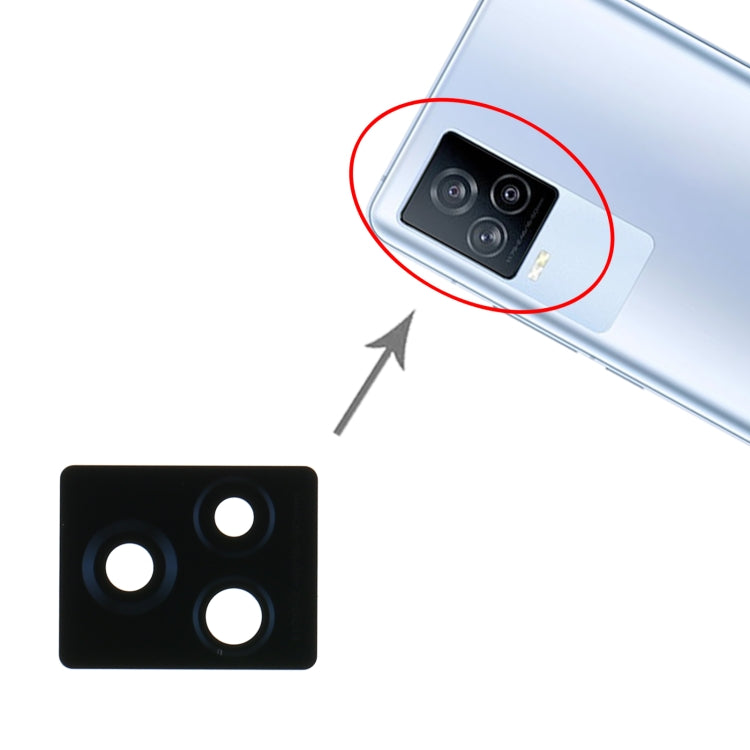 Objectif de caméra arrière pour Vivo iQOO 7 V2049A, 10 pièces