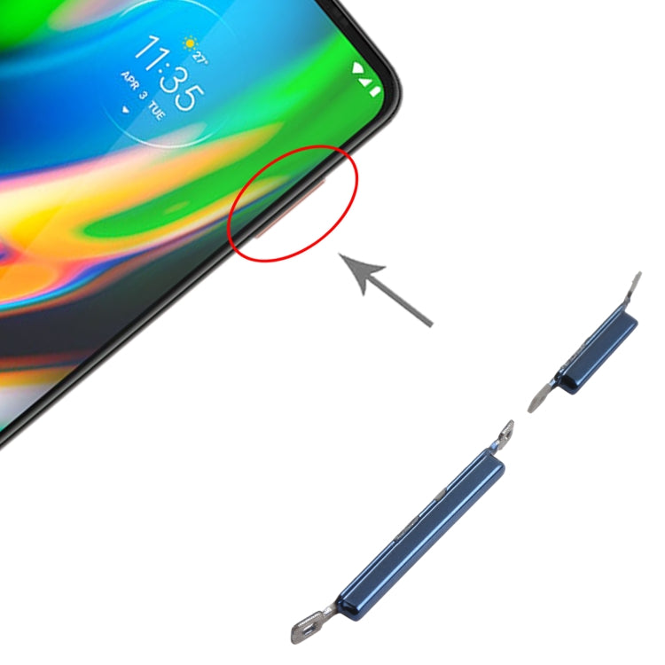 Bouton d'alimentation et bouton de contrôle du volume pour Motorola Moto G9 Plus XT2087-1