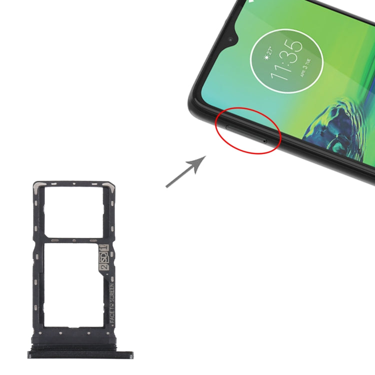 Plateau de carte SIM + plateau de carte Micro SD pour Motorola Moto G8 Play XT2015 XT2015-2